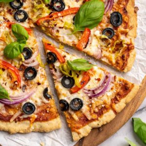 Gluten Free Olive Pizza